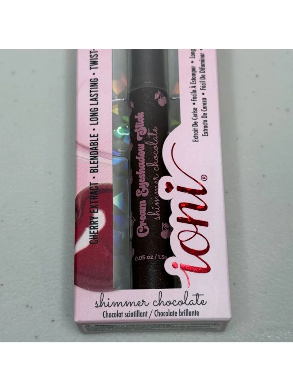 ioni Cream Eyeshadow Stick Dolce Shimmer Chocolate Cherry Vegan